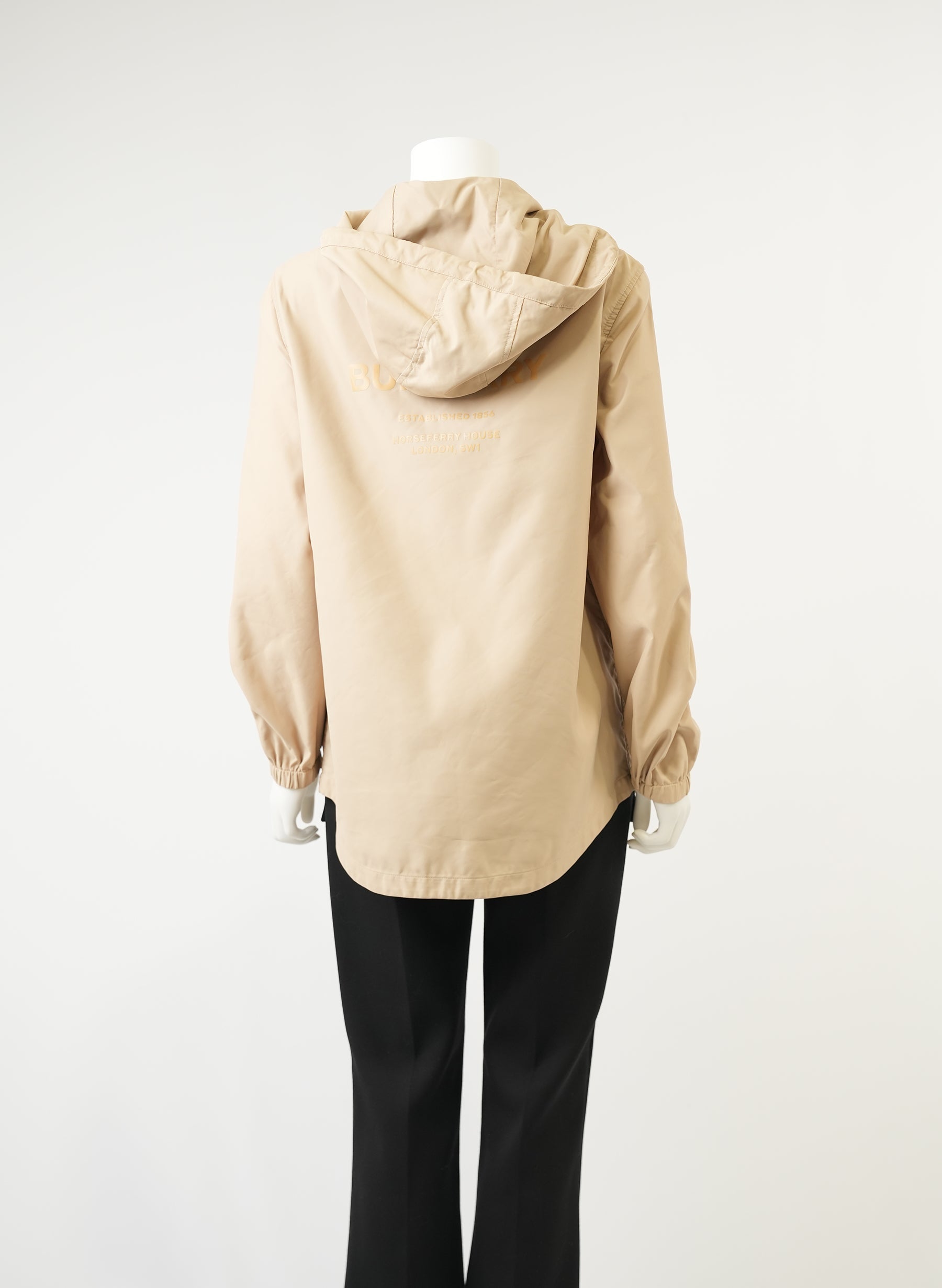 Burberry Hooded Beige Rain Jacket
