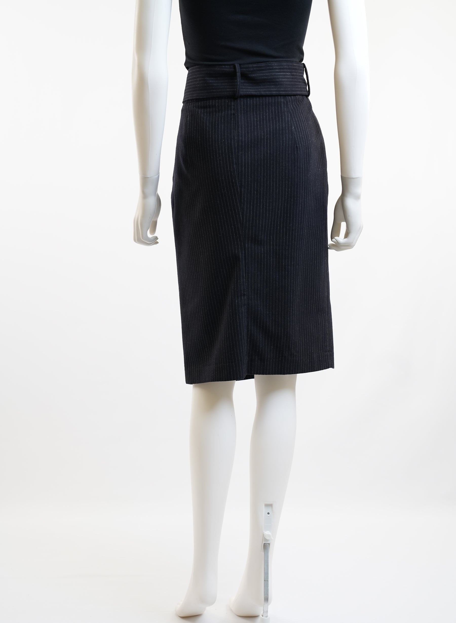 Red Valentino Bow Belt Wool Skirt
