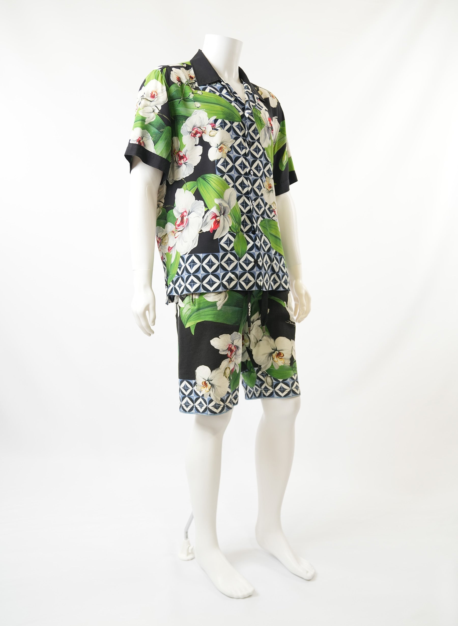 Dolce and Gabbana Orchid-Print Sport 2 Pc Set