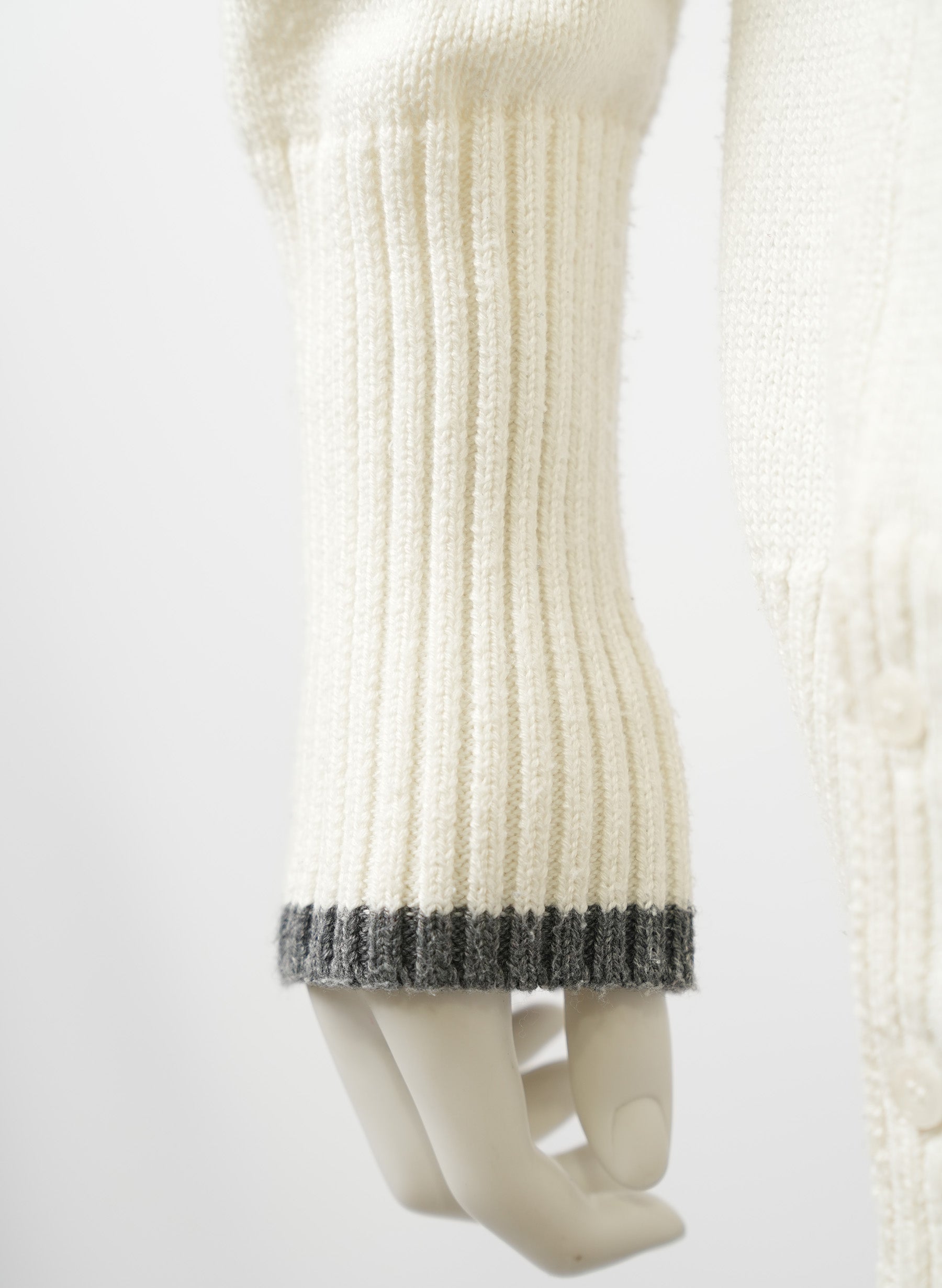 Thom Browne White Cardigan