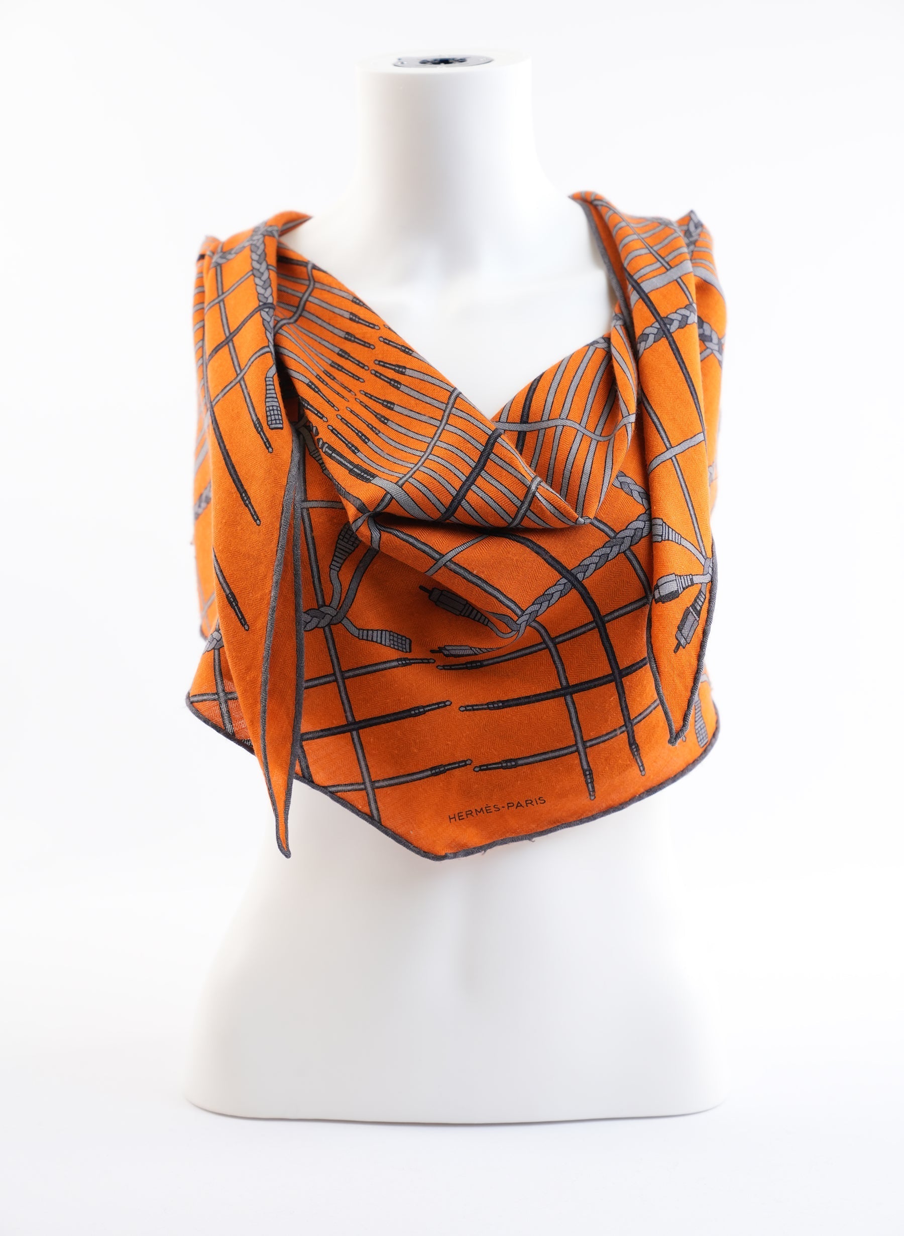 Hermes Orange Scarf