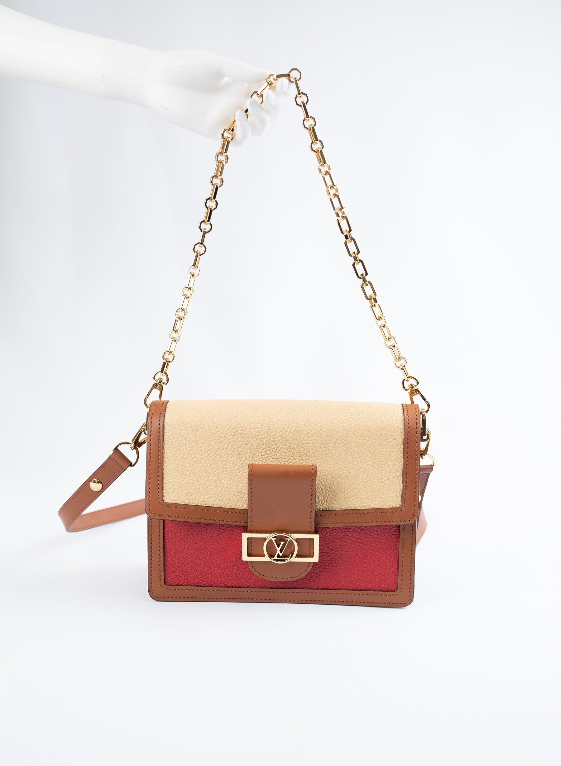 Louis Vuitton Dauphine Leather Shoulder Bag