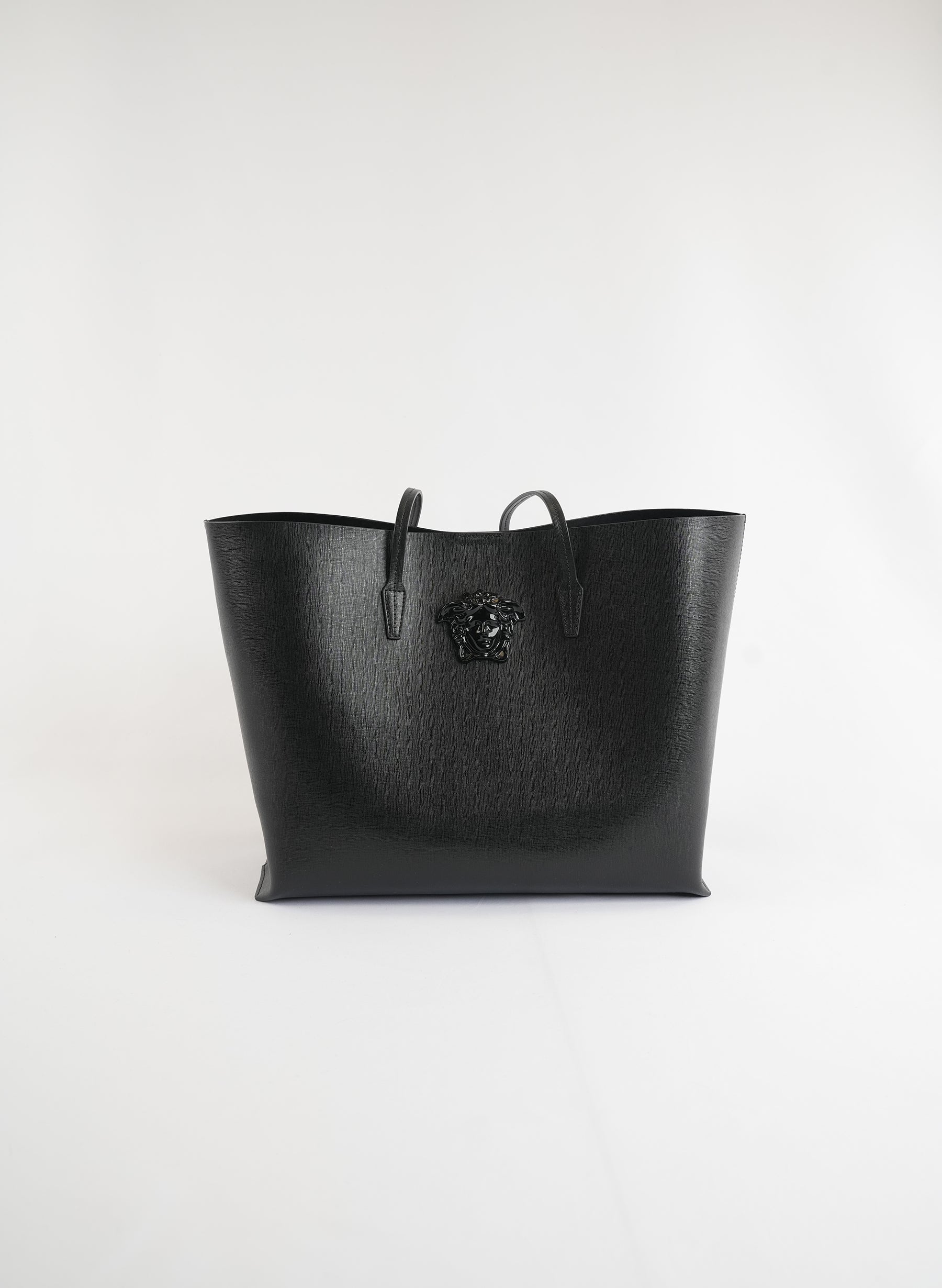 Versace Saffiano Palazzo Medusa Tote Bag