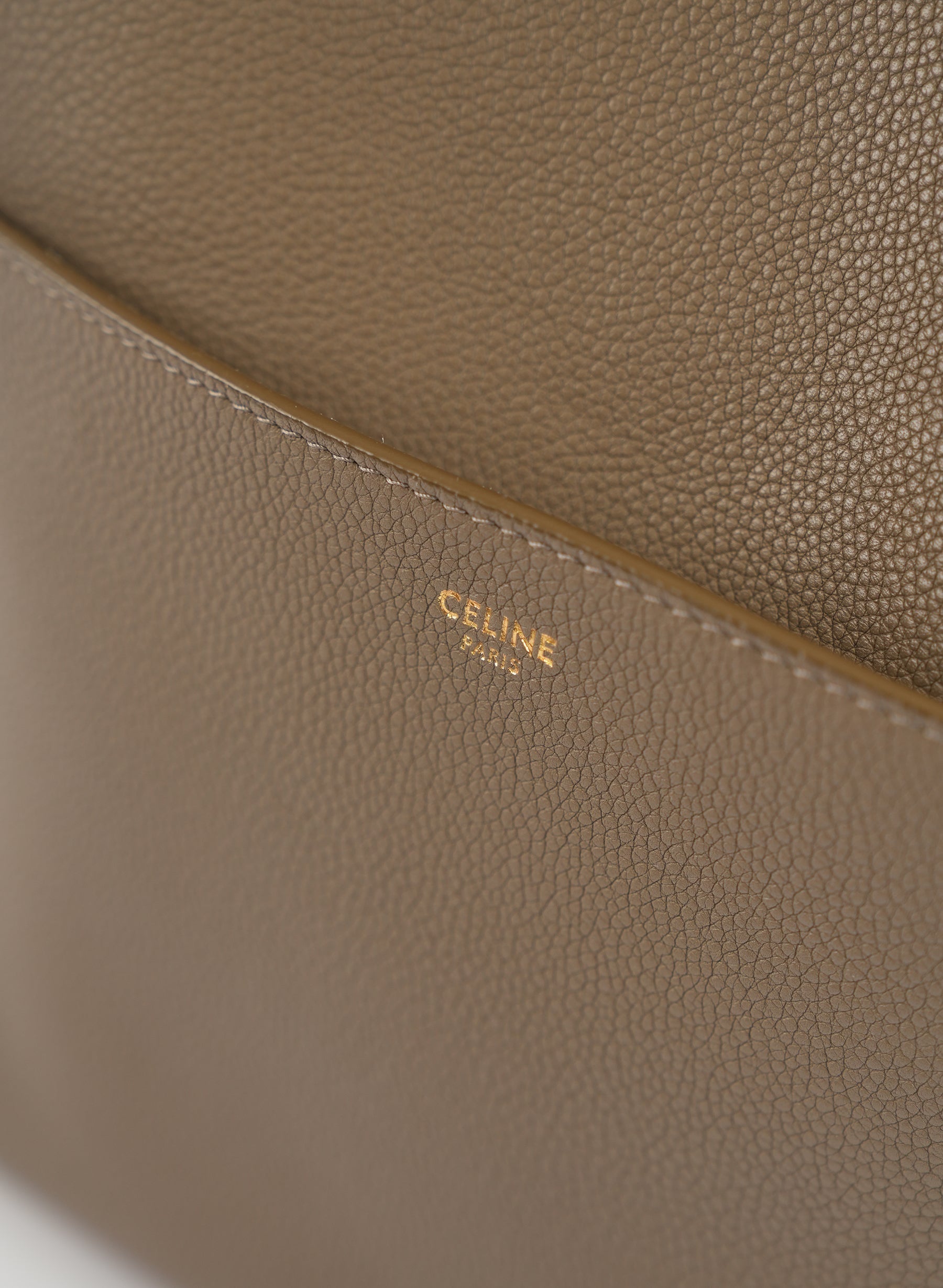 Celine Soft Grained Calfskin Sangle Bucket Handlebag