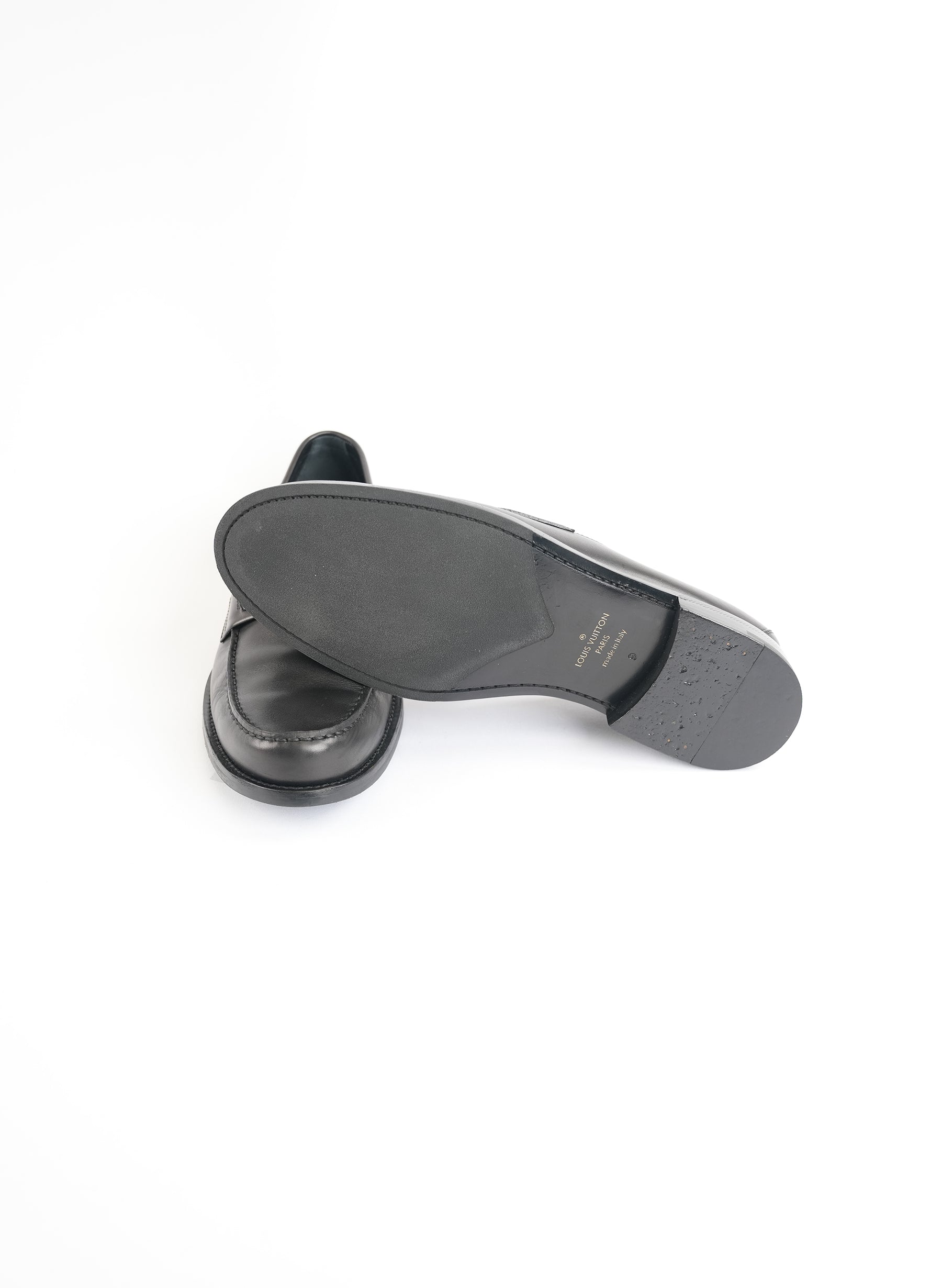 Louis Vuitton Calfskin Black Loafers