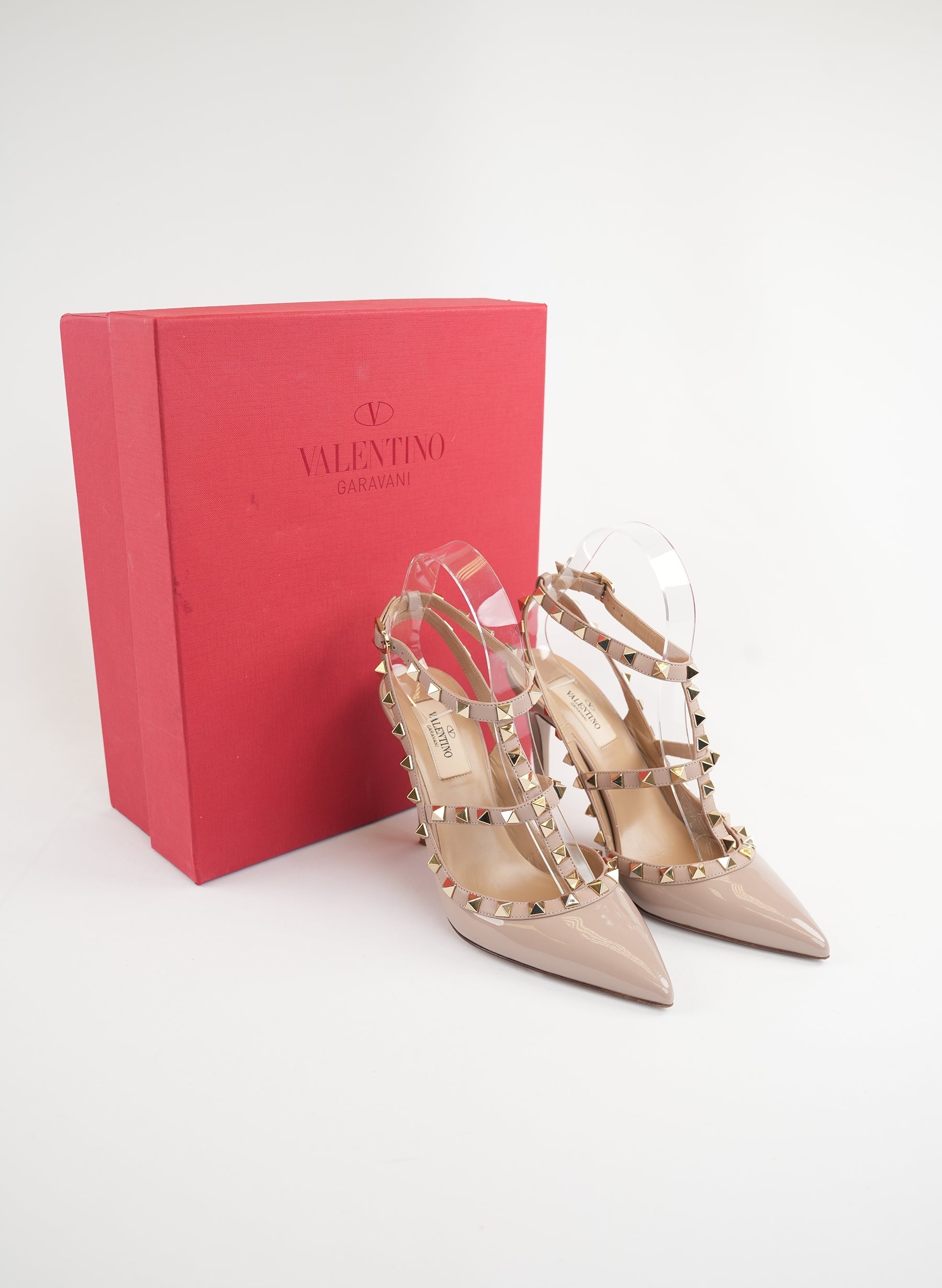 Valentino Rockstud Ankle Strap Pumps