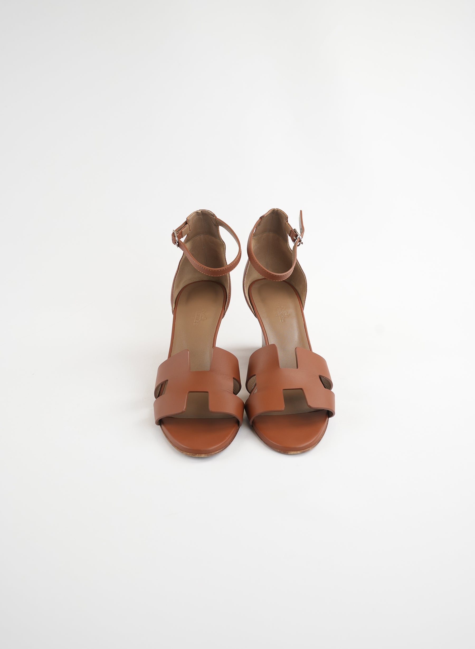 Hermès Calfskin Legend Wedge Sandals