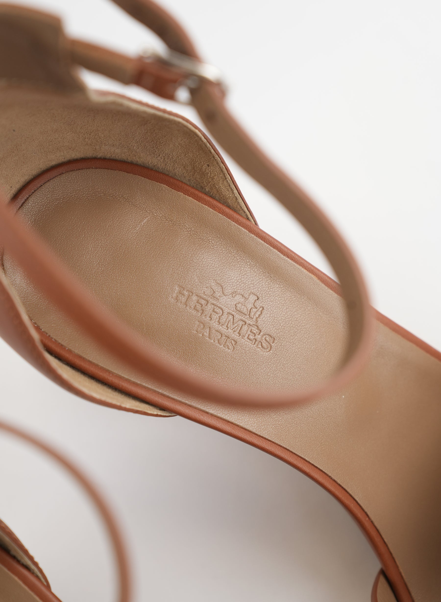 Hermès Calfskin Legend Wedge Sandals