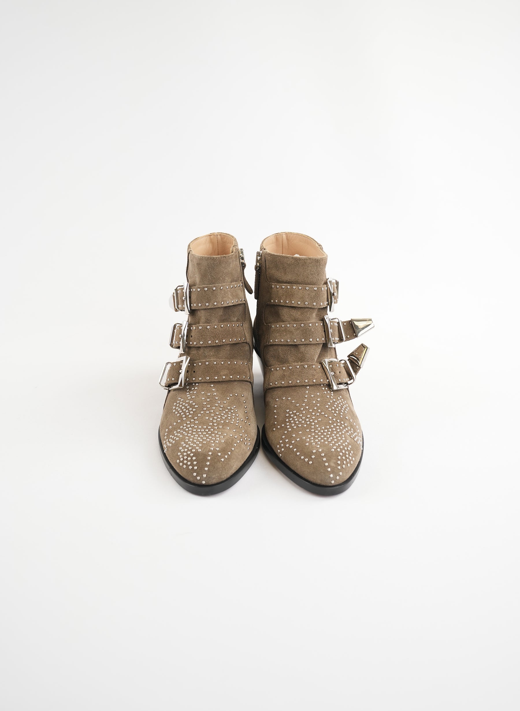 Chlo√© Susanna Studded Suede Ankle Boot