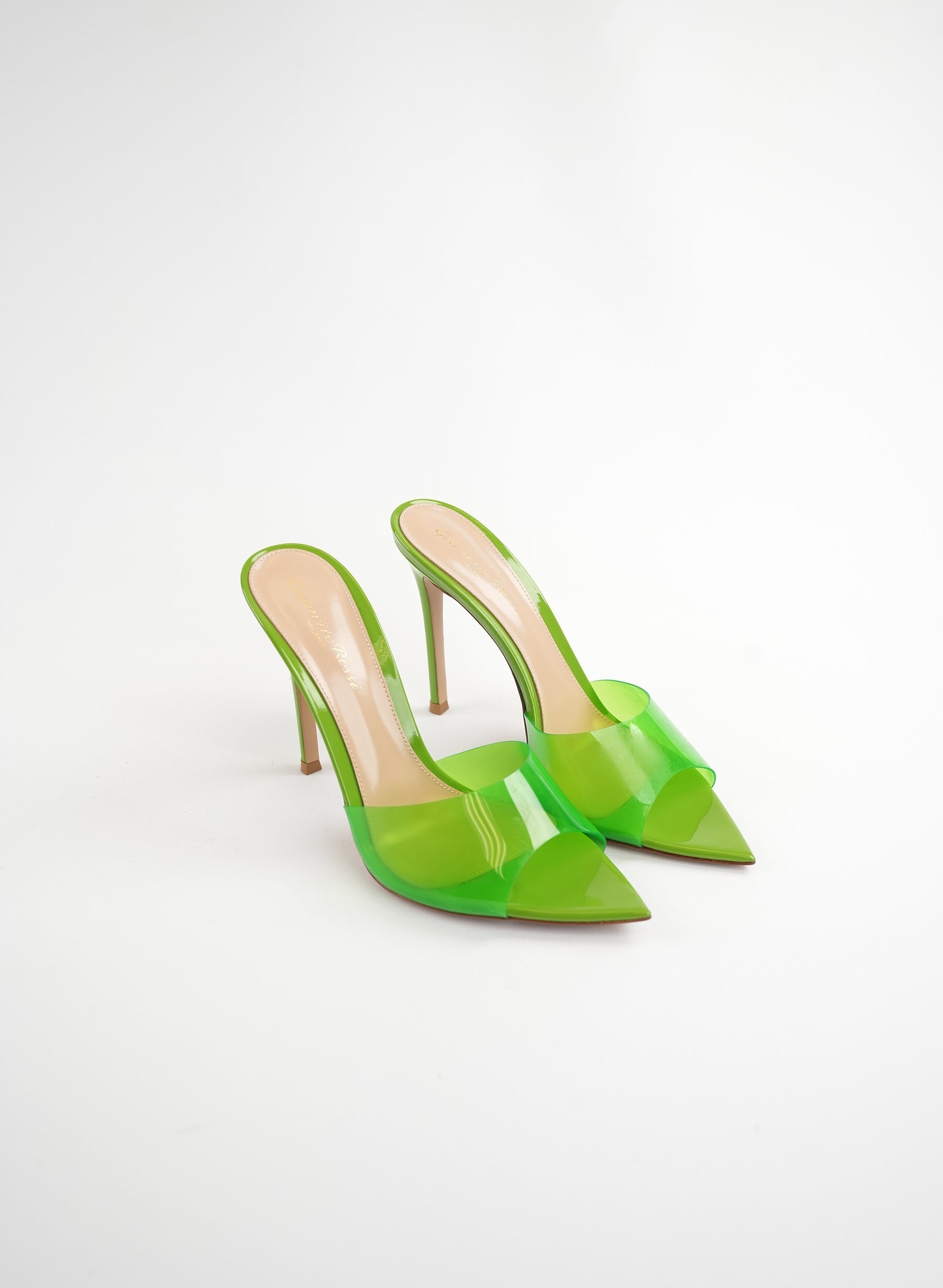 Gianvito Rossi Green Elle Heeled Sandals
