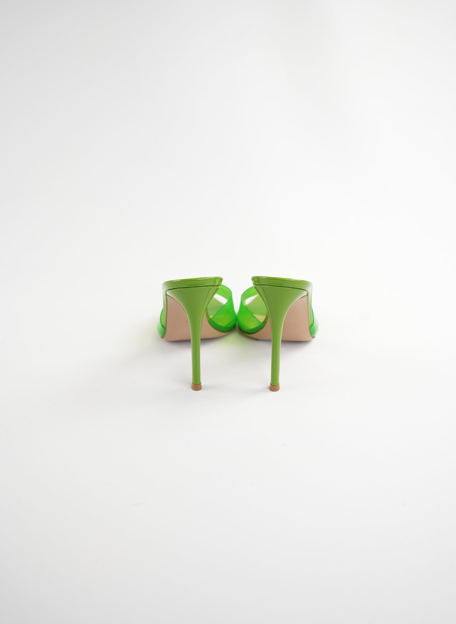 Gianvito Rossi Green Elle Heeled Sandals