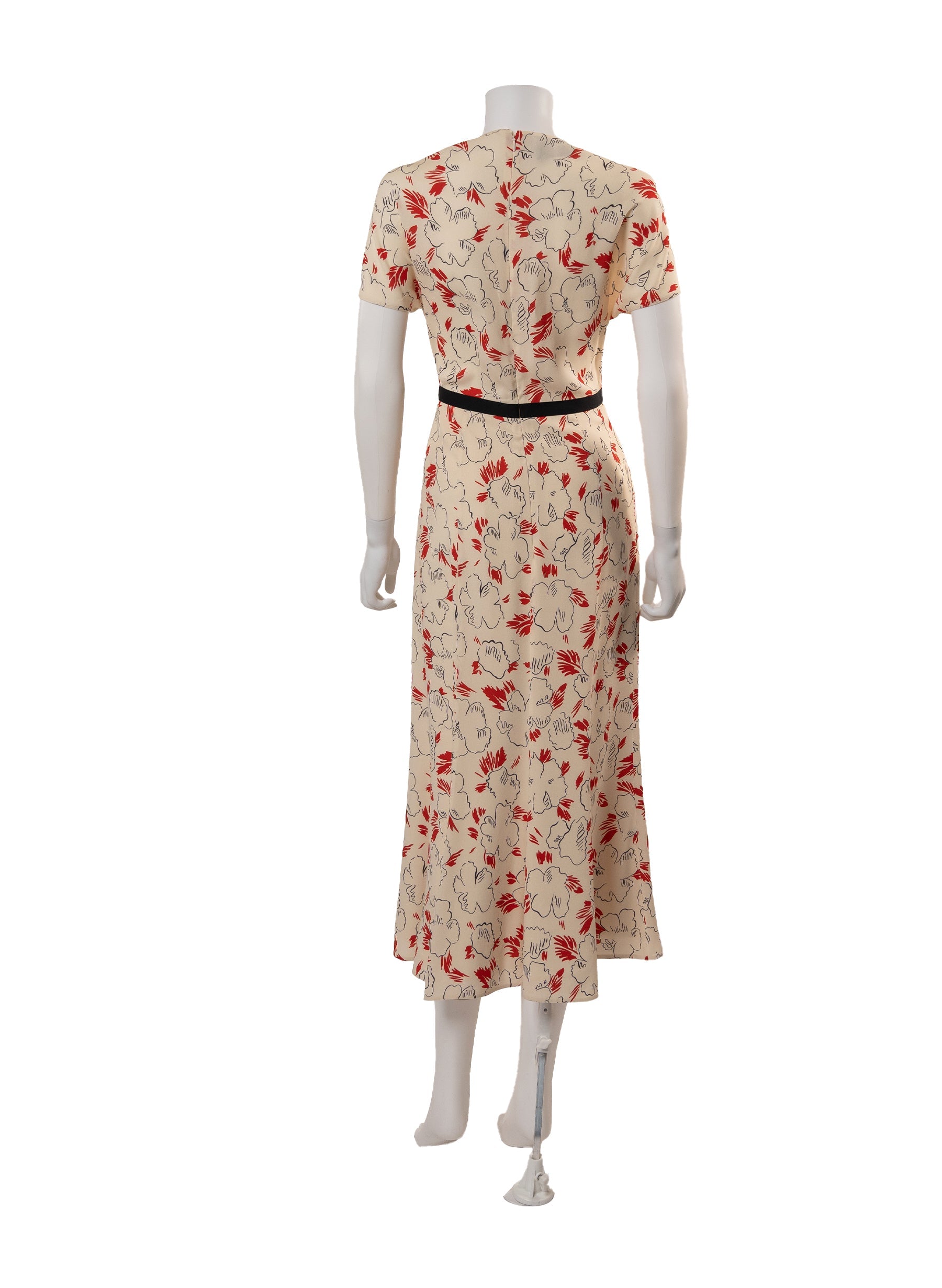 Prada Primula Printed Sabl√© Dress