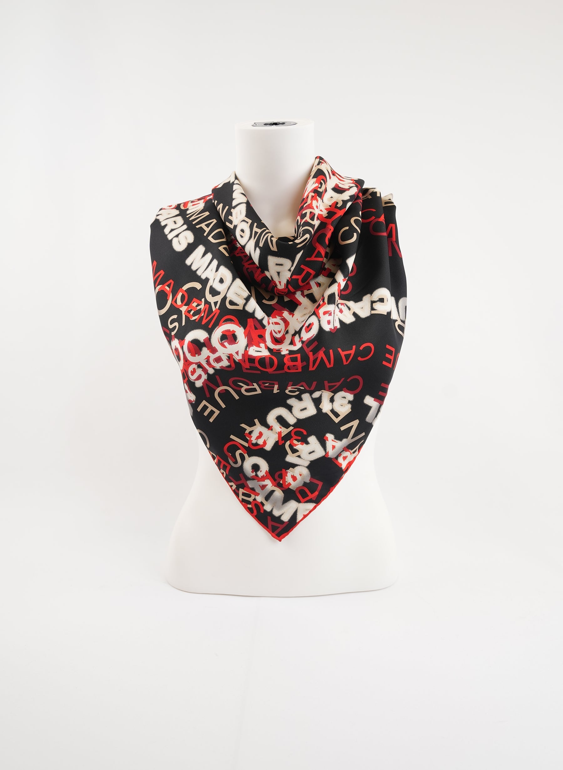 Chanel Silk Print Scarf