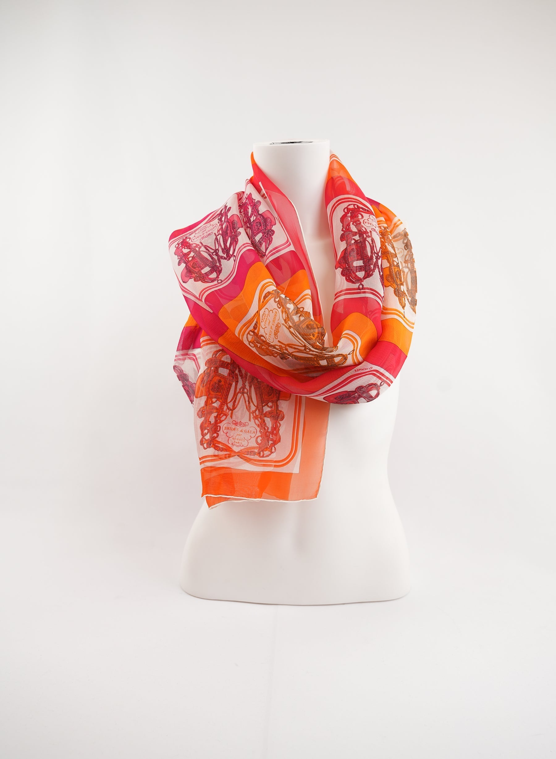Hermès Silk Print Brides de Gala Scarf