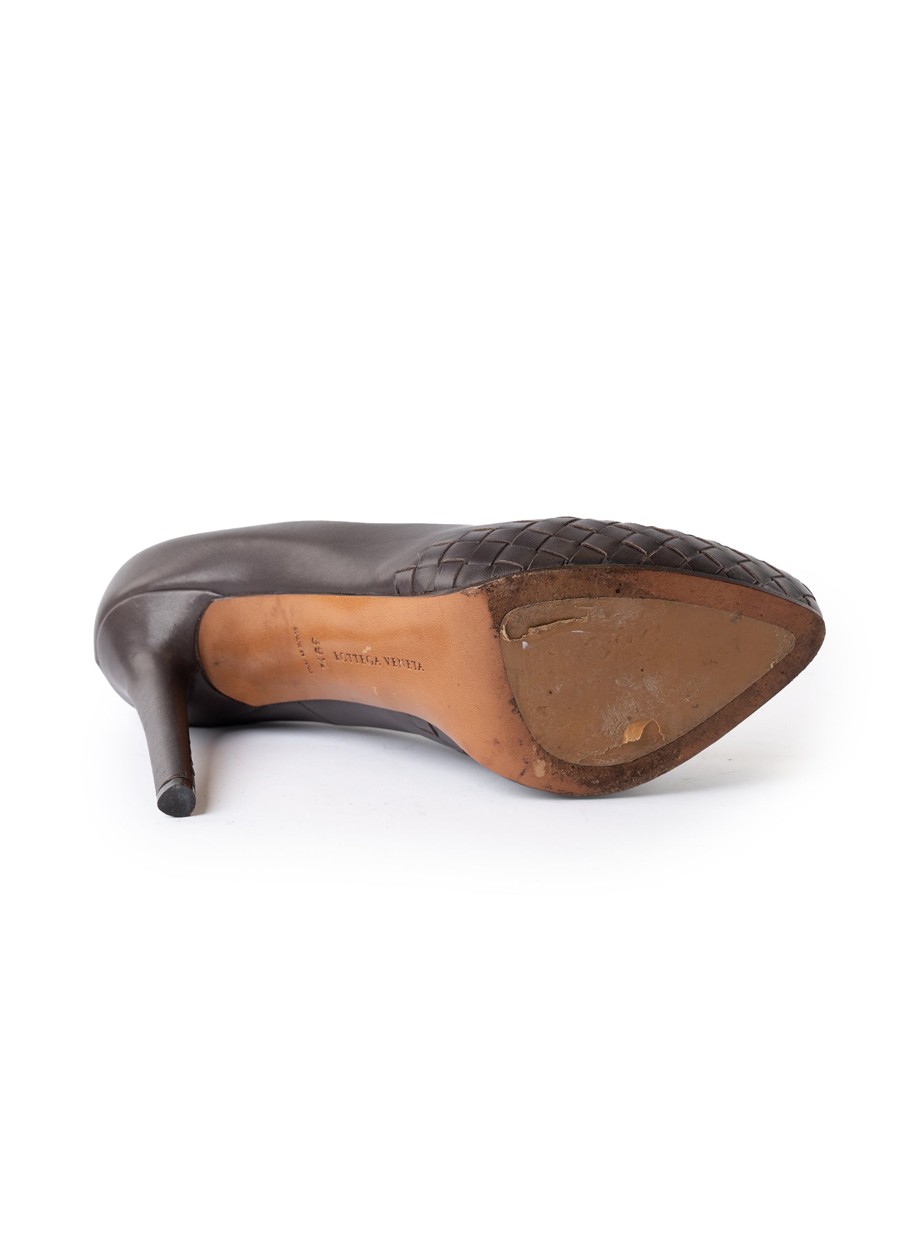 Bottega Veneta Intrecciato Leather Pumps