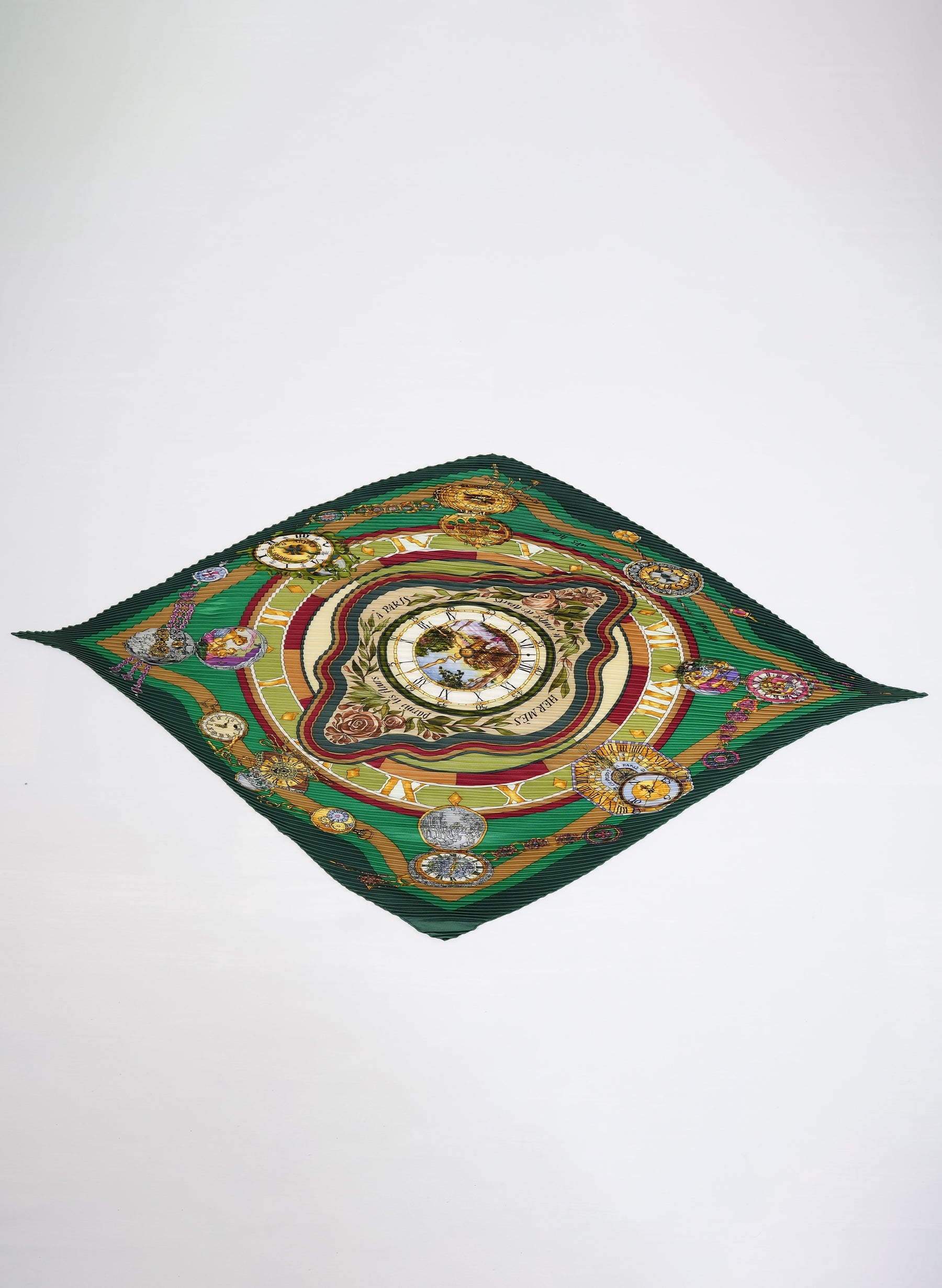 Hermes Printed Plisse Scarf