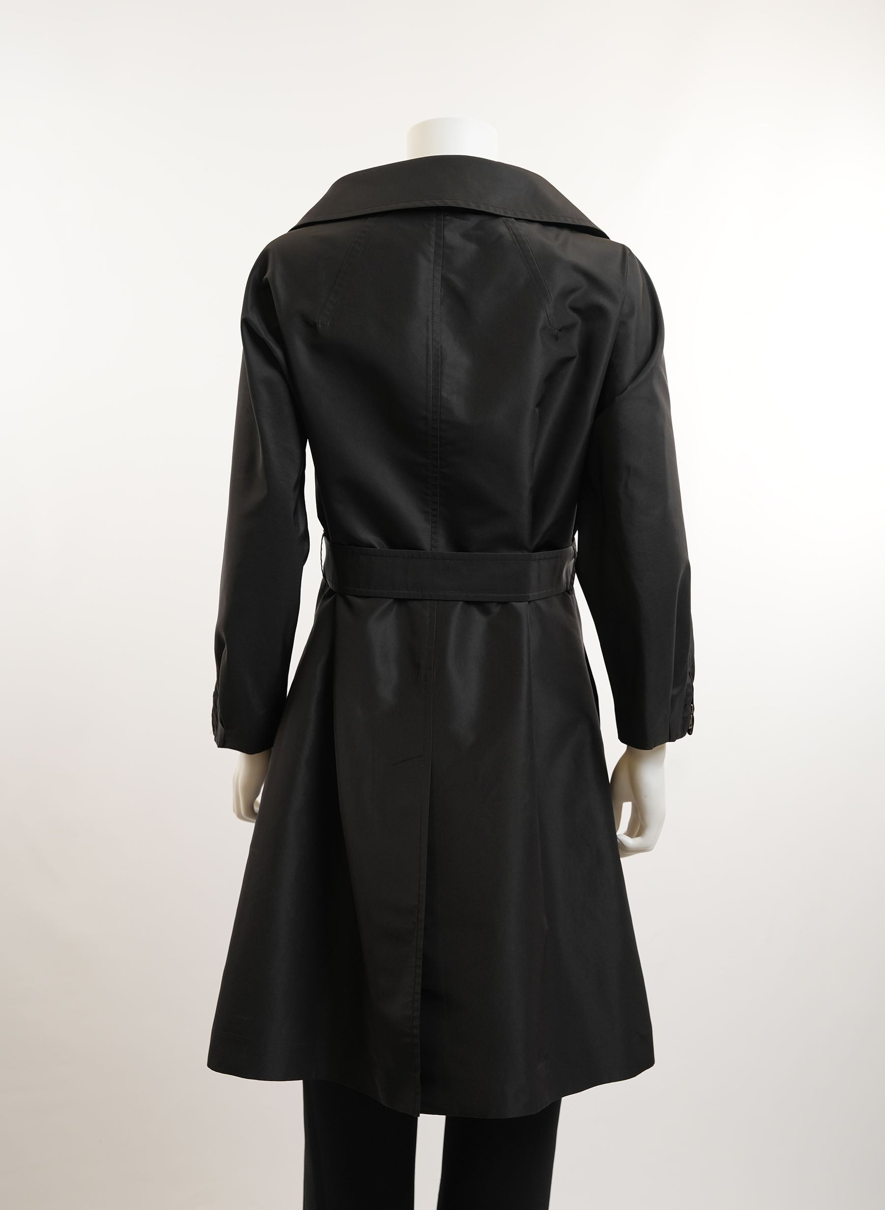 Prada Belted Nylon Trench Coat