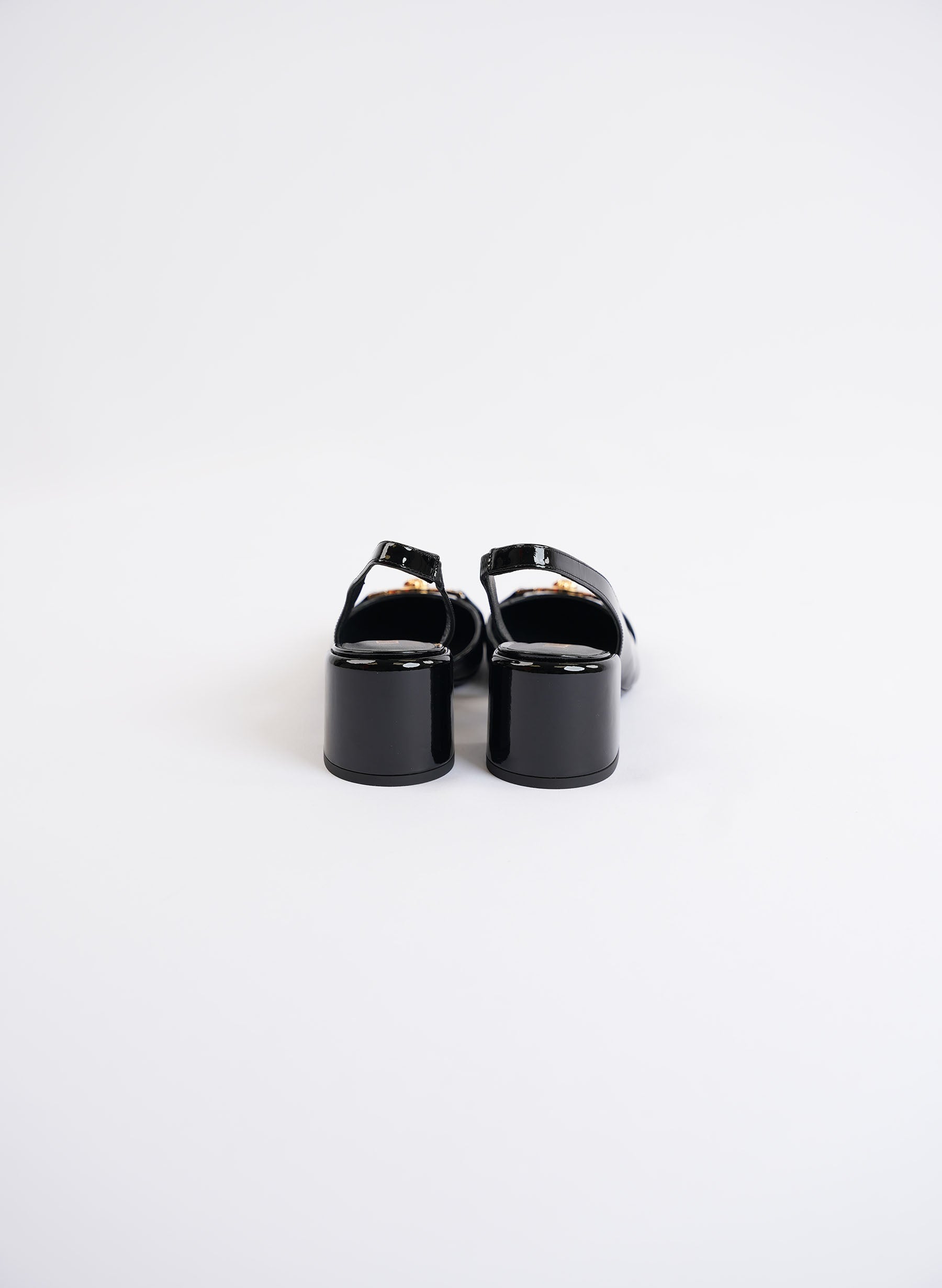 Versace Slingback Patent Leather Heels