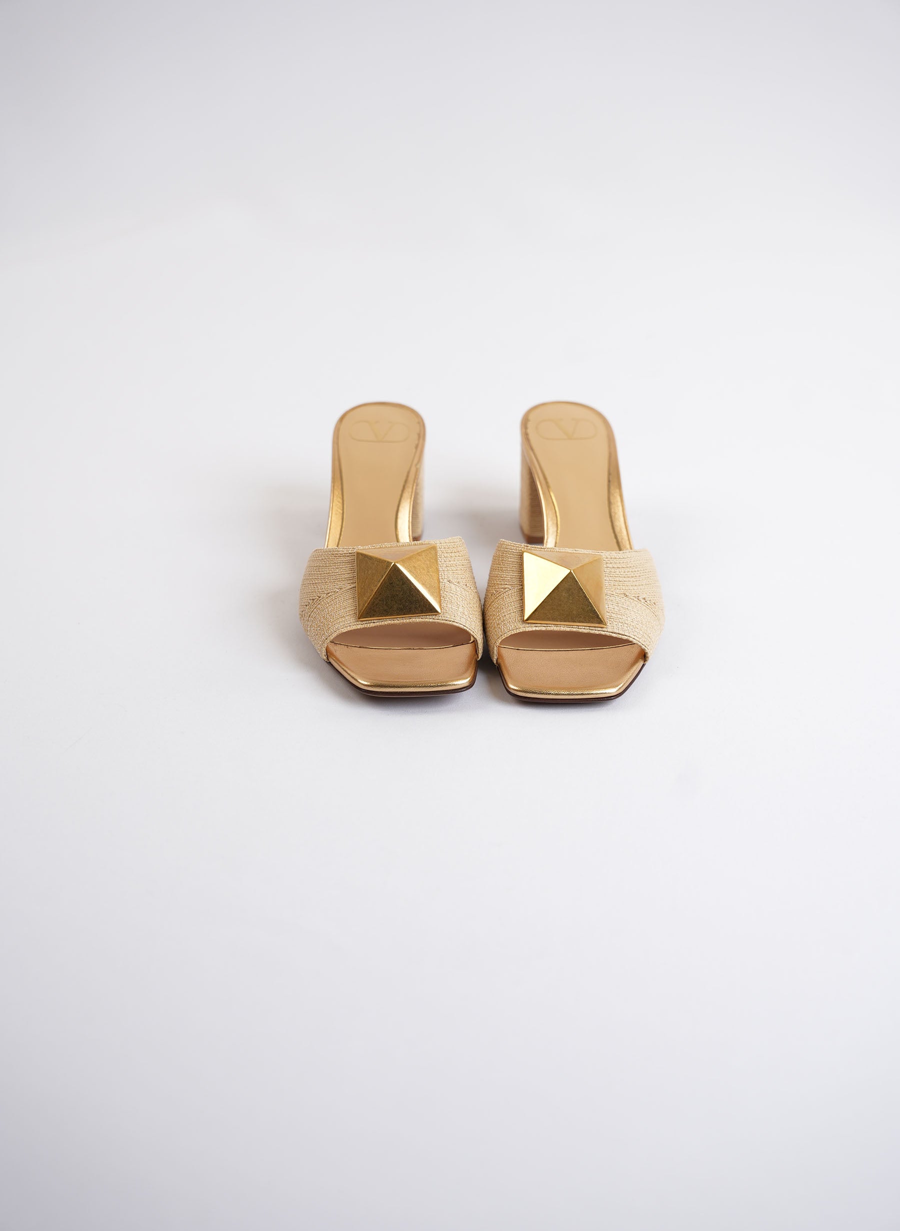 Valentino Garavani One Stud Open Toe Mules