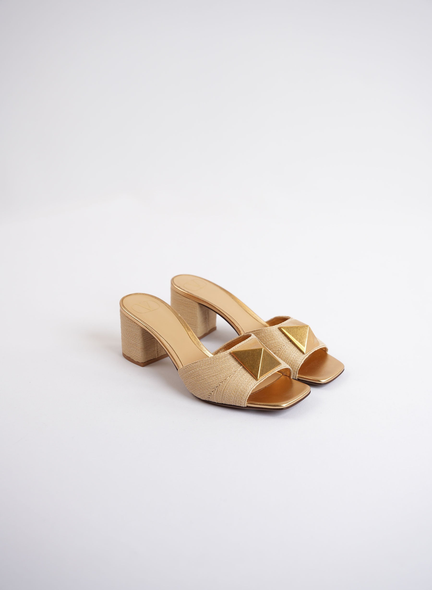 Valentino Garavani One Stud Open Toe Mules