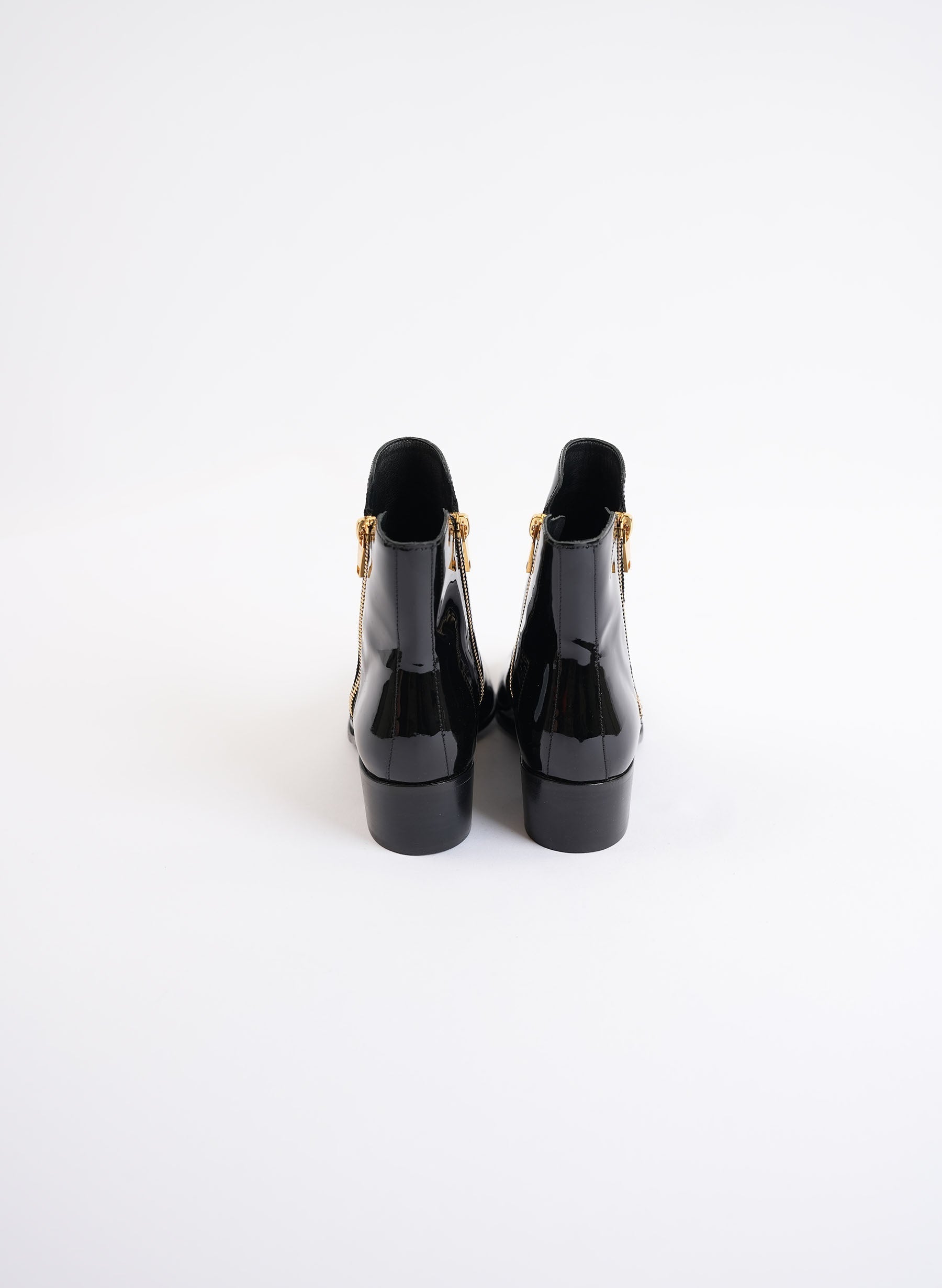 Balmain Roxie Patent Leather Ankle Boots