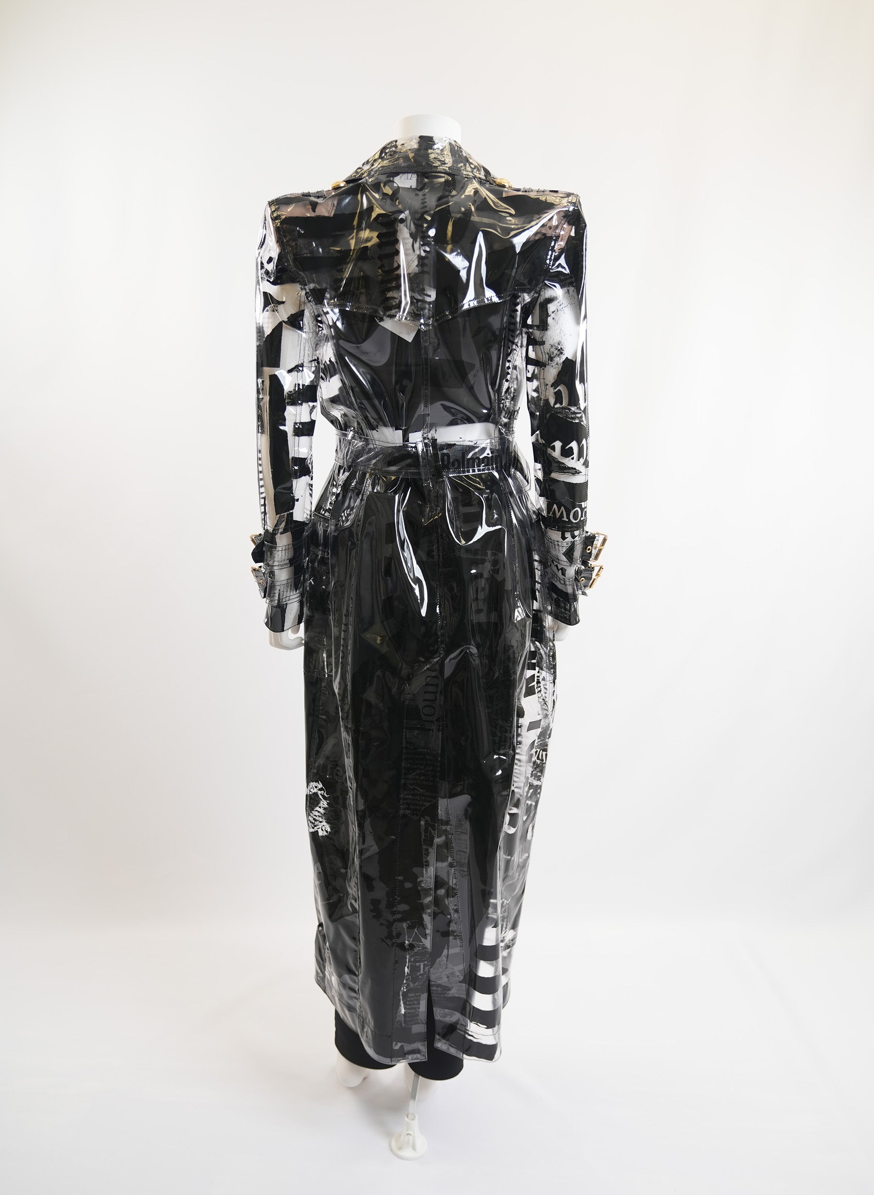 Balmain Tranparent Trench Coat