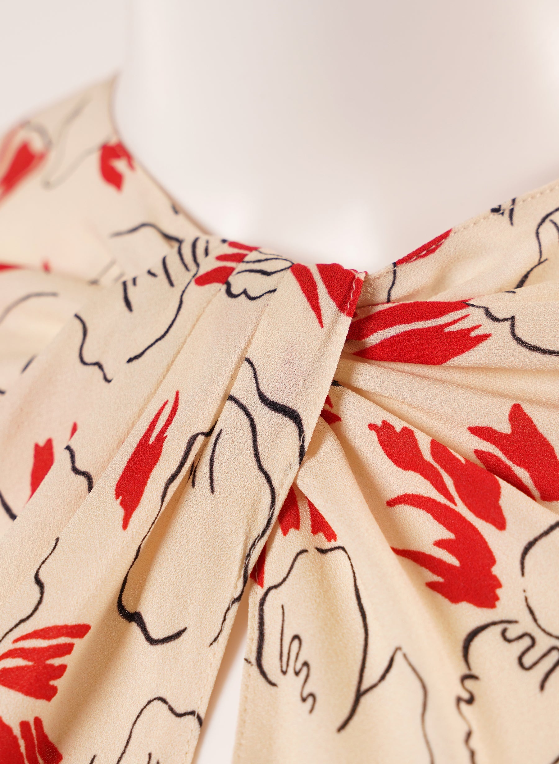 Prada Primula Printed Sabl√© Dress