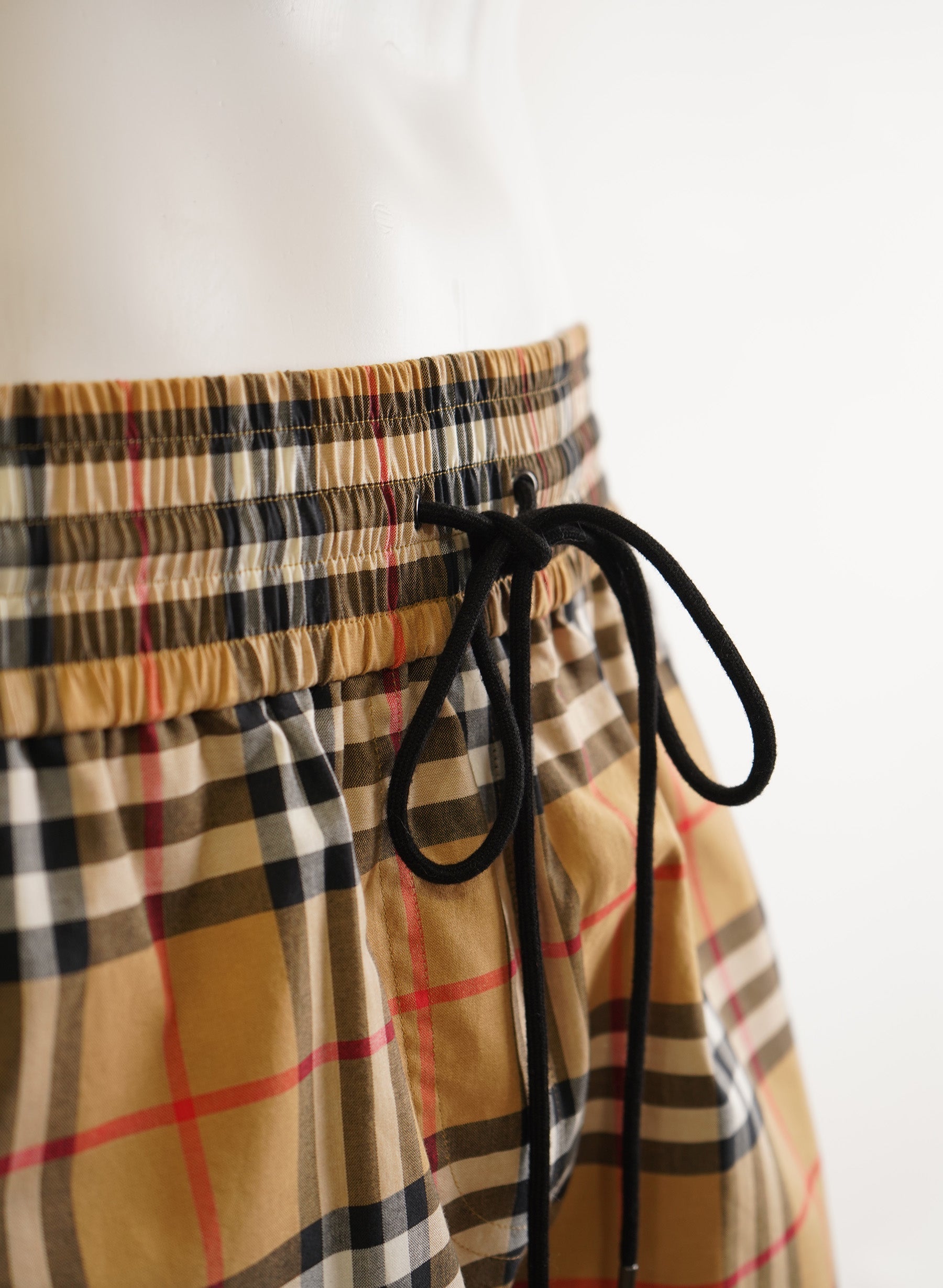 Burberry Beige Vintage Checked Cotton Shorts